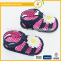 best selling polka dots soft sole pre-walker with flower girl baby sanda